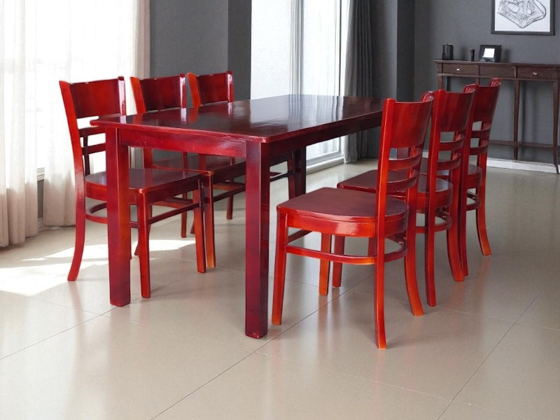 Mẫu bàn tròn gỗ đẹp tiện lợi cho không gian bếp 4 Mẫu bàn tròn gỗ đẹp