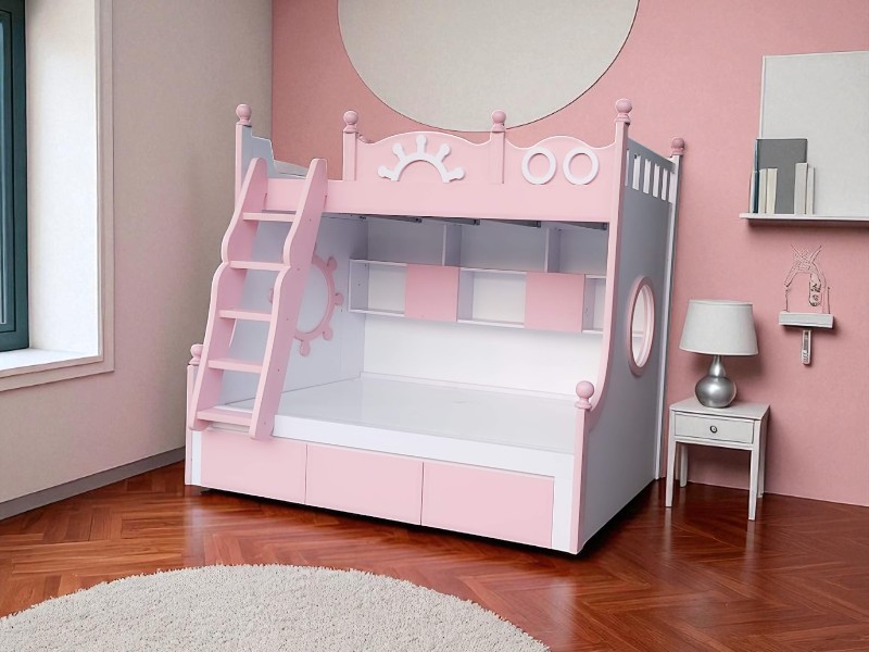 Những mẫu giường 2 tầng đẹp và tiện ích cho gia đình 2 Mẫu giường 2 tầng
