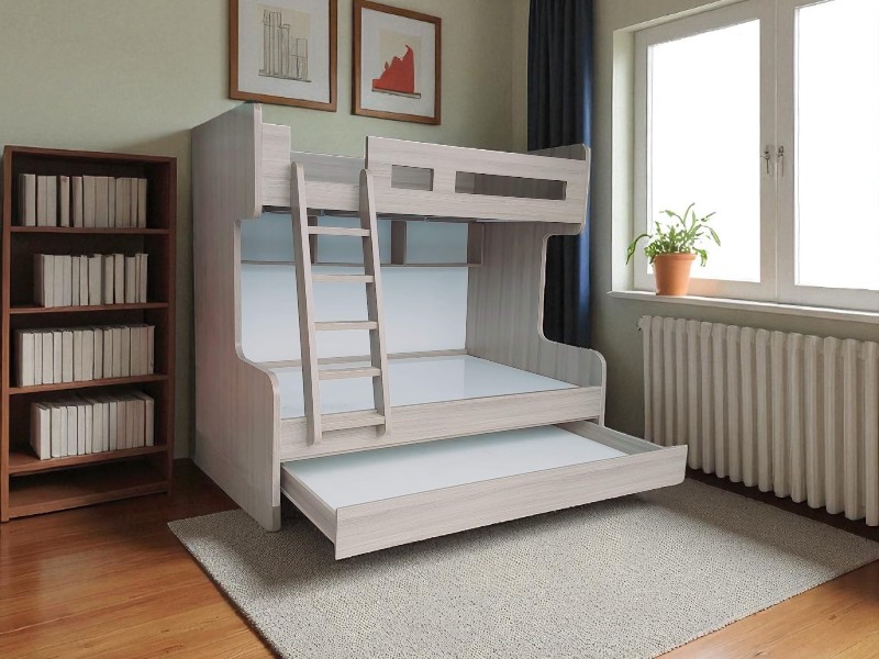 Những mẫu giường 2 tầng đẹp và tiện ích cho gia đình 3 Mẫu giường 2 tầng