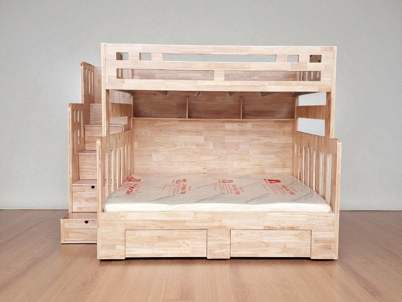 Mẫu giường gỗ công nghiệp hiện đại đẹp và bền 4 Mẫu giường gỗ công nghiệp