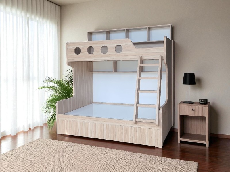 Mẫu giường gỗ công nghiệp hiện đại đẹp và bền 2 Mẫu giường gỗ công nghiệp