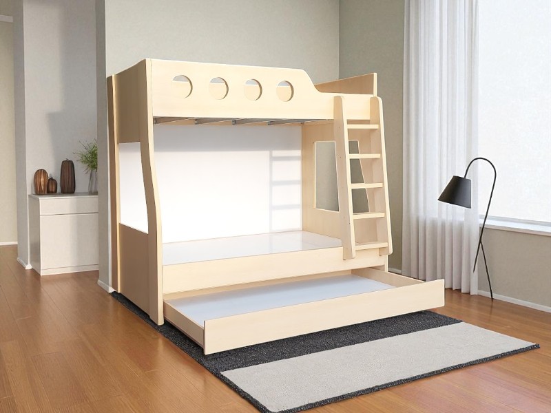 Mẫu giường tầng cho bé gái xinh xắn và tiện nghi 2 Mẫu giường tầng cho bé gái