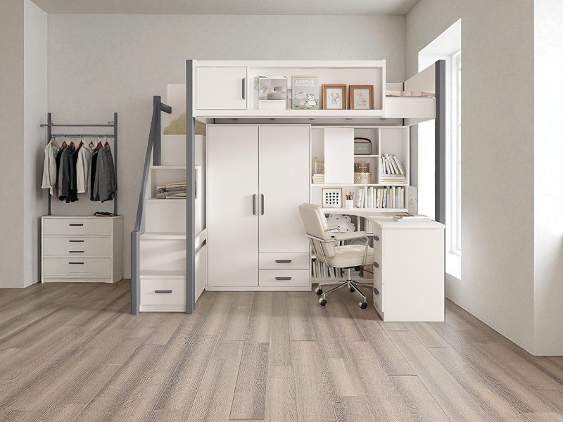 Mẫu giường tầng cho bé gái xinh xắn và tiện nghi 7 Mẫu giường tầng cho bé gái
