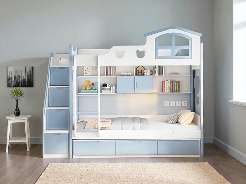 Mẫu giường tầng cho bé gái xinh xắn và tiện nghi 6 Mẫu giường tầng cho bé gái