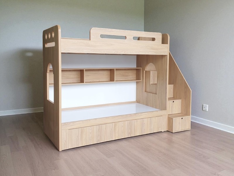 Các mẫu giường tầng gỗ công nghiệp đẹp và hiện đại 2 Mẫu giường tầng gỗ công nghiệp