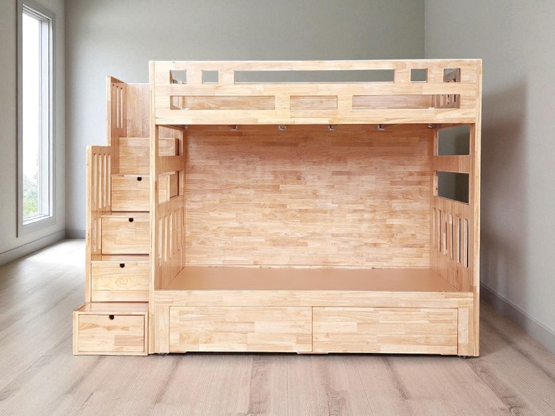 Các mẫu giường tầng gỗ công nghiệp đẹp và hiện đại 4 Mẫu giường tầng gỗ công nghiệp