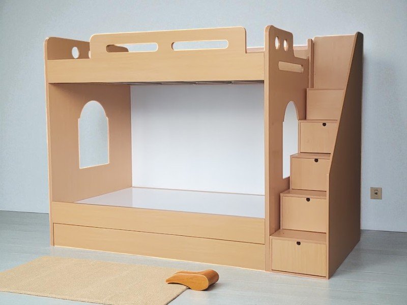 Phòng ngủ giường tầng cho bé gái