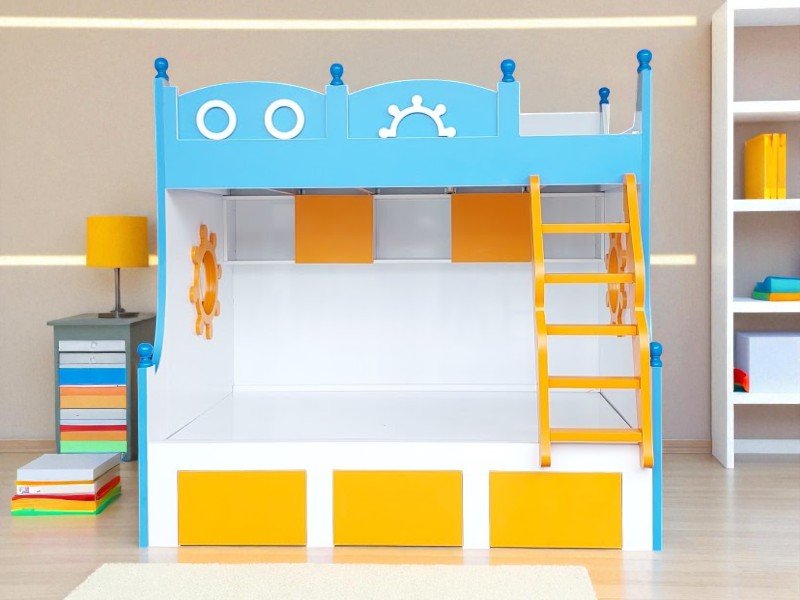 Phòng ngủ giường tầng cho bé gái