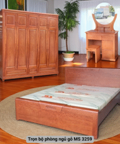 Trọn bộ phòng ngủ gỗ tự nhiên cao cấp