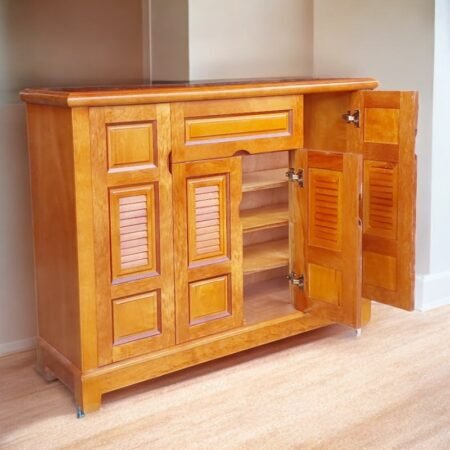 Tủ giày gỗ xoan đào hiện đại MS 3258 10 Tủ giày hiện đại