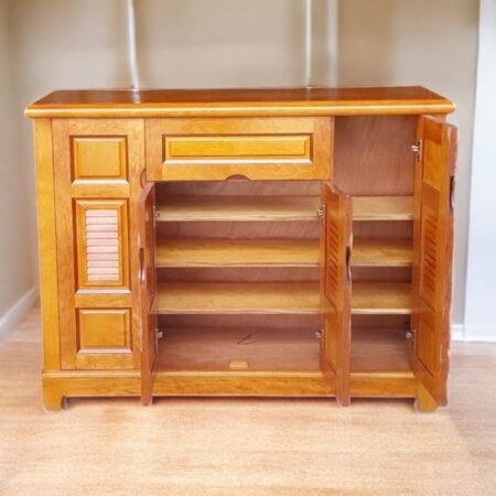 Tủ giày gỗ xoan đào hiện đại MS 3258 9 Tủ giày hiện đại