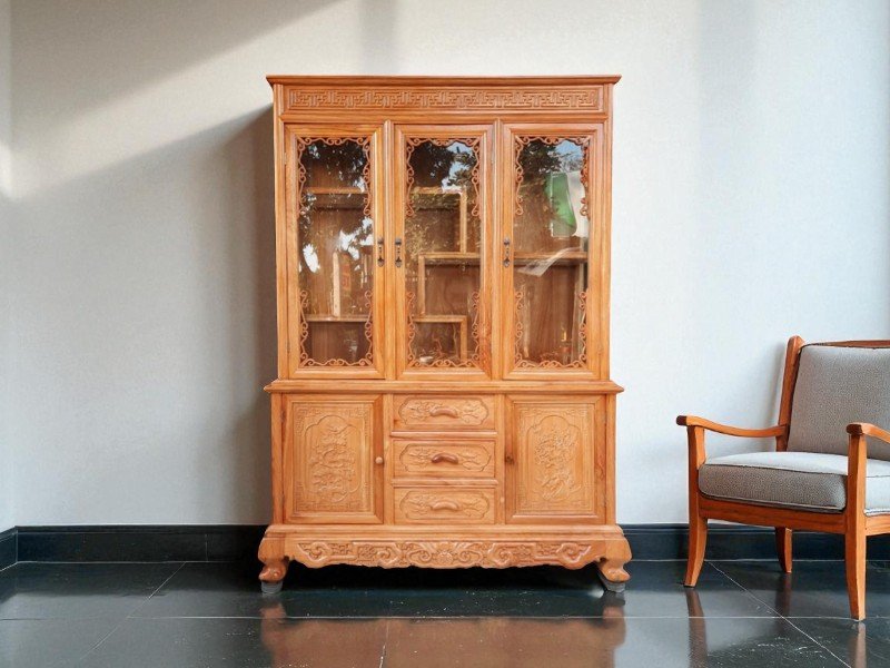 Tủ gỗ đựng rượu đẹp sang trọng cho không gian sống 5 Tủ gỗ đựng rượu