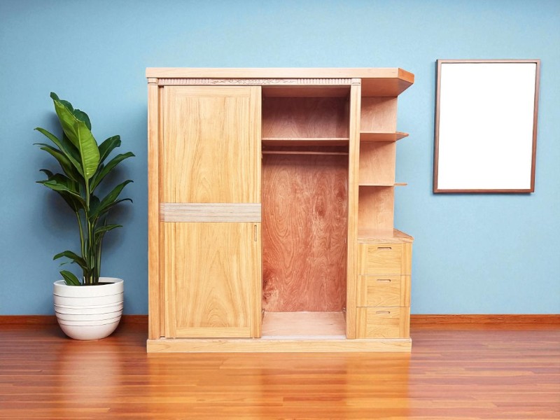 Tủ quần áo có bàn trang điểm tiện lợi cho phòng ngủ 4 Tủ quần áo có bàn trang điểm