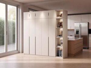 Tủ quần áo kết hợp bàn học