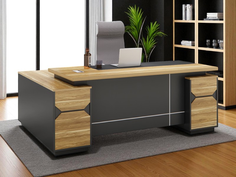 Bàn giám đốc gỗ tự nhiên sang trọng và đẳng cấp 4 Bàn giám đốc gỗ tự nhiên