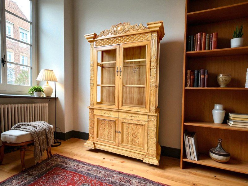 Tủ rượu cánh kính đẹp hiện đại cho không gian phòng khách 7 Tủ rượu gỗ công nghiệp đẹp