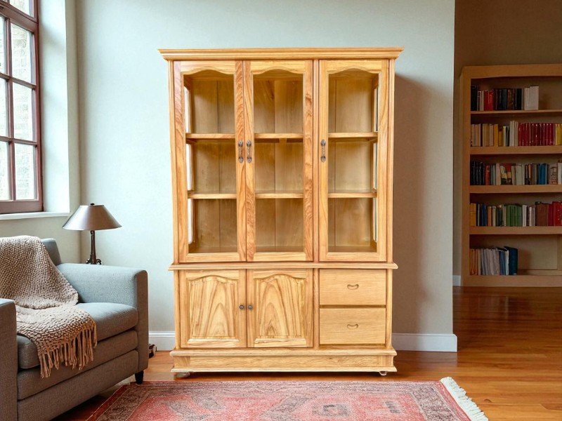 Tủ rượu gỗ công nghiệp đẹp bền bỉ cho gia đình 5 Tủ rượu gỗ công nghiệp đẹp