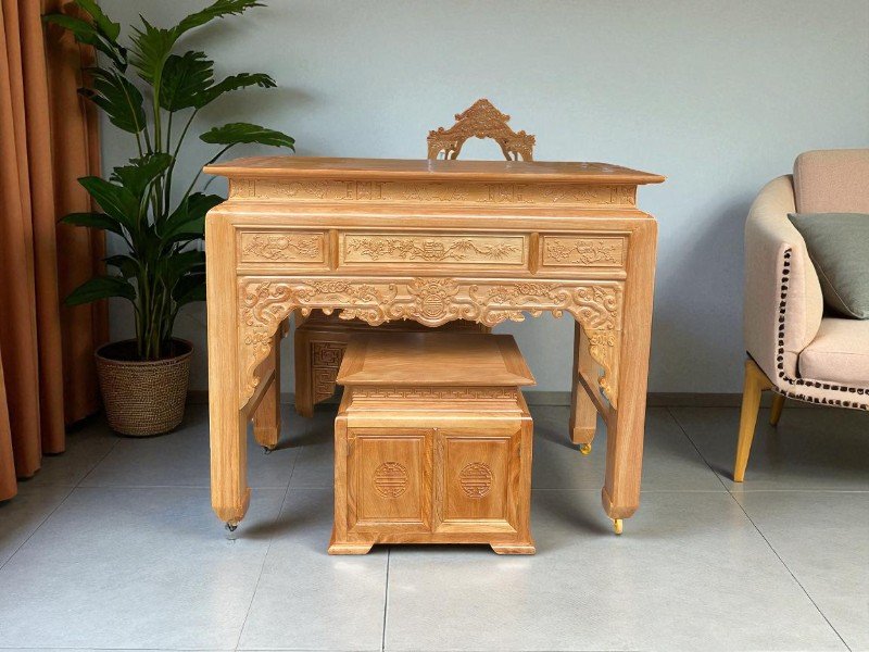 Tủ thờ Gò Công đẹp bền cho không gian thờ cúng 6 Tủ thờ gò công