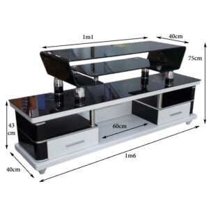 Kệ tivi kính cường lực 2 tầng MS 3257 11 Kệ tivi kính cường lực 2 tầng