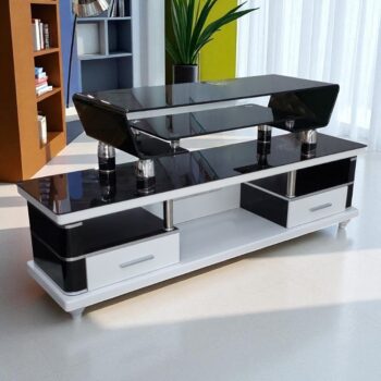 Kệ tivi kính cường lực 2 tầng MS 3257 Kệ tivi kính cường lực 2 tầng