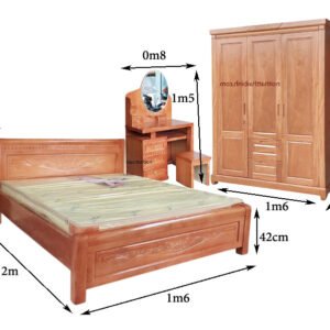 Combo phòng ngủ hiện đại MS 3260 11 kích thước Combo phòng ngủ hiện đại