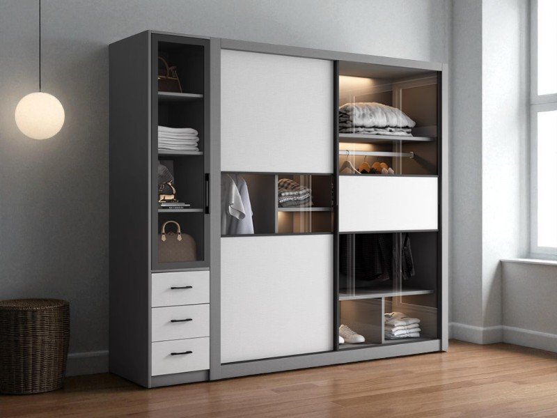 5 mẫu tủ quần áo hợp mệnh Kim sang trọng 23 5 mẫu tủ quần áo hợp mệnh Kim sang trọng