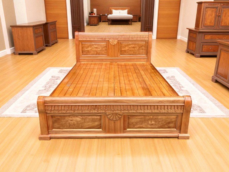 6 mẫu giường gỗ đẹp được ưa chuộng nhất hiện nay 26 6 mẫu giường gỗ đẹp được ưa chuộng nhất hiện nay