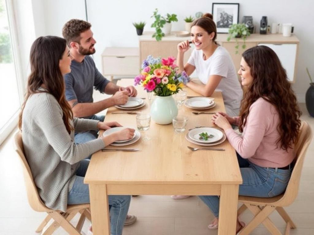 Bàn Ăn Gỗ 4 Người – Lựa Chọn Hoàn Hảo Cho Gia Đình 24 Bàn Ăn Gỗ 4 Người