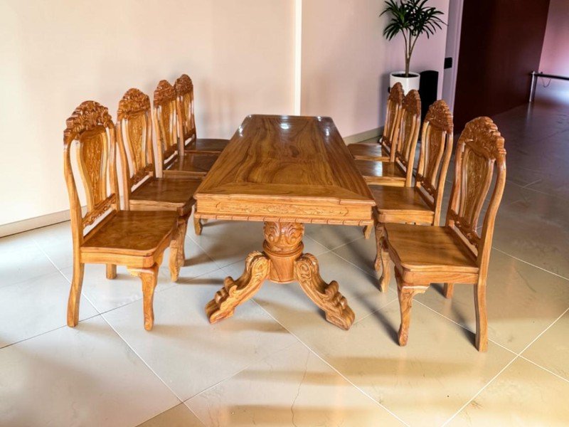 Bộ Bàn Ghế Ăn Cơm Gia Đình Gỗ Tự Nhiên: 4, 6, 8 Ghế Đẹp 2026 Bộ Bàn Ghế Ăn Cơm Gia Đình Gỗ Tự Nhiên