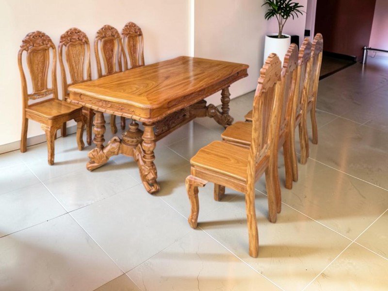 Bộ Bàn Ghế Ăn Cơm Gia Đình Gỗ Tự Nhiên: 4, 6, 8 Ghế Đẹp 2026 Bộ bàn ghế ăn cơm gia đình