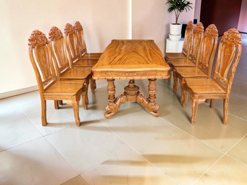 Bộ Bàn Ghế Ăn Cơm Gia Đình Gỗ Tự Nhiên: 4, 6, 8 Ghế Đẹp 2026 Bộ bàn ghế ăn cơm gia đình