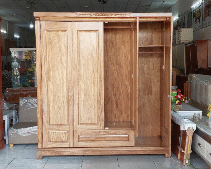 Giá tủ quần áo gỗ công nghiệp bao nhiêu tiền
