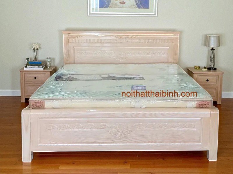 Giường Ngủ Gỗ Sồi Nga Thiết Kế Hiện Đại – Lựa Chọn Lý Tưởng Cho Không Gian Hiện Đại 9 Giường Ngủ Gỗ Sồi
