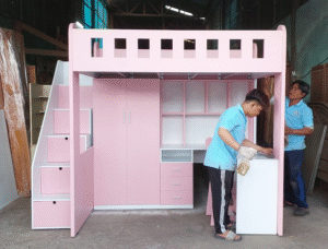 Giường Tầng Cho Bé Gái Và Bé Trai