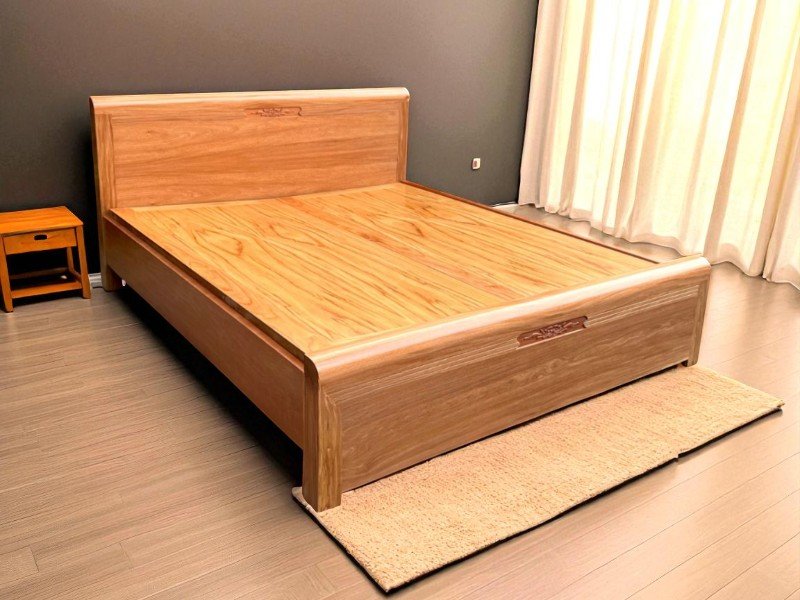 Giường gỗ xoan đào 2mx2m2 bền đẹp tự nhiên 5 Giường gỗ xoan đào 2mx2m2