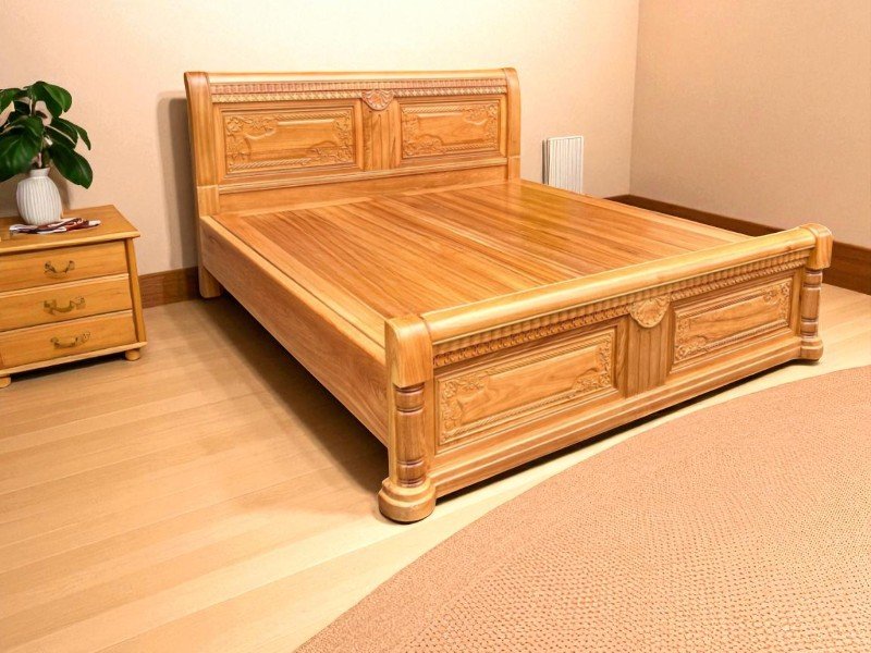 Giường Ngủ Hiện Đại Gỗ Tự Nhiên: Xu Hướng Nội Thất Phòng Ngủ Cao Cấp 2025 15 Giường ngủ hiện đại gỗ tự nhiên