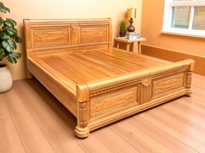 Giường Ngủ Hiện Đại Gỗ Tự Nhiên: Xu Hướng Nội Thất Phòng Ngủ Cao Cấp 2025 18 Giường ngủ hiện đại gỗ tự nhiên