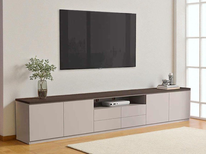 Kệ Tivi Tân Cổ Điển Gỗ Tự Nhiên