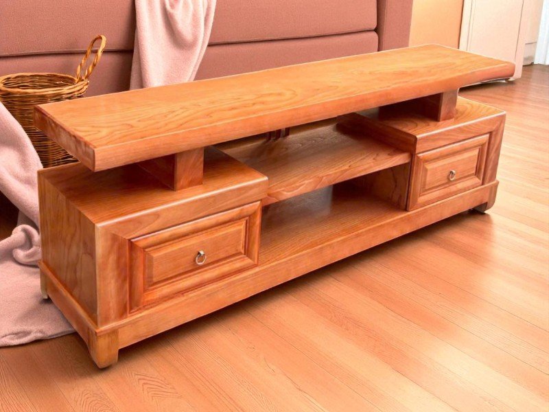 Kệ Tivi Tân Cổ Điển Gỗ Tự Nhiên