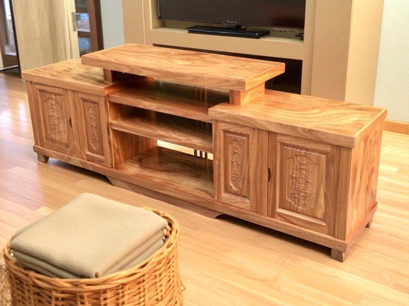 Kệ Tivi Gỗ Xoan Đào 2m4 Sang Trọng Hiện Đại 14 Kệ tivi gỗ xoan đào 2m4