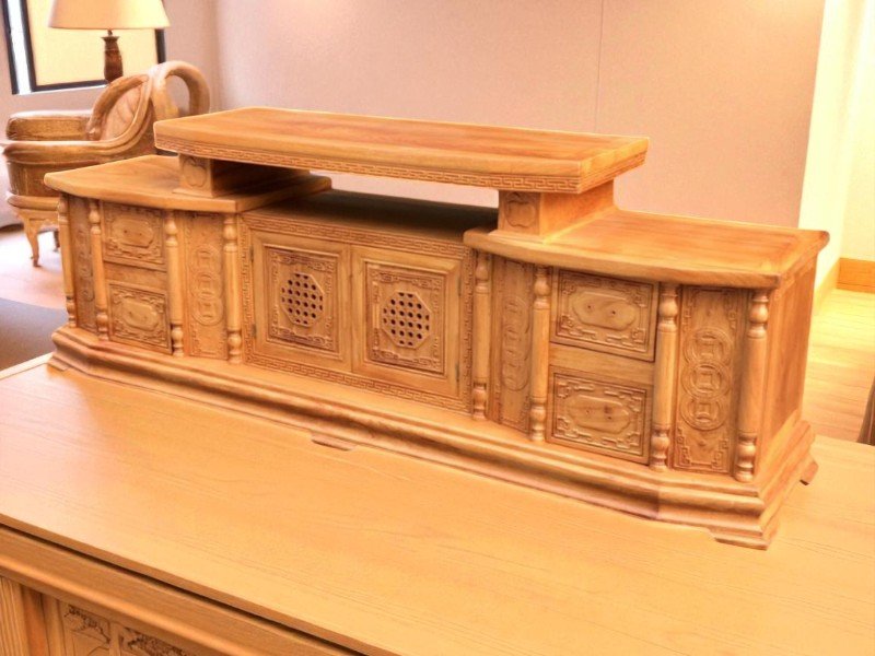 Kệ Tivi Gỗ Xoan Đào 2m4 Sang Trọng Hiện Đại 18 Kệ tivi gỗ xoan đào 2m4