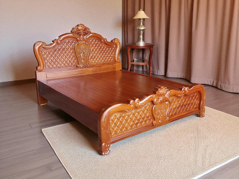 7 kiểu giường gỗ hiện đại đẹp, sang trọng cho mọi phòng ngủ 3 Kiểu giường gỗ hiện đại đẹp