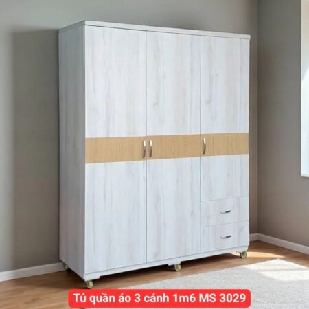 Tủ quần áo 3 cánh 1m6