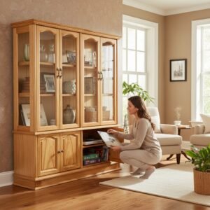 Cách sắp xếp chai rượu đẹp theo màu sắc trong tủ kính