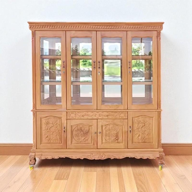 Tủ rượu gỗ gõ đỏ 4 cửa MS 3278 5 Tủ rượu gỗ gõ đỏ 4 cửa