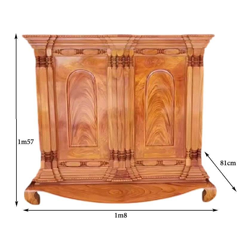 Tủ thờ 15 trụ gỗ gõ đỏ