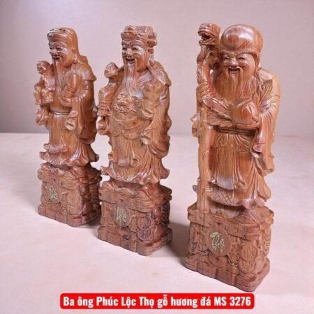 Tượng Tam Đa Gỗ Hương Đá