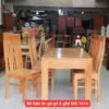 Bộ bàn ăn gỗ gõ 6 ghế MS 1616