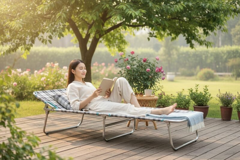 Ghế bố xếp nằm – hướng dẫn chọn & top mẫu thư giãn siêu gọn 1 Ghế bố xếp nằm