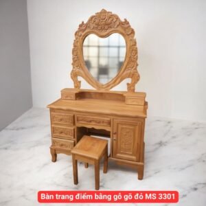 Bàn trang điểm bằng gỗ gõ đỏ